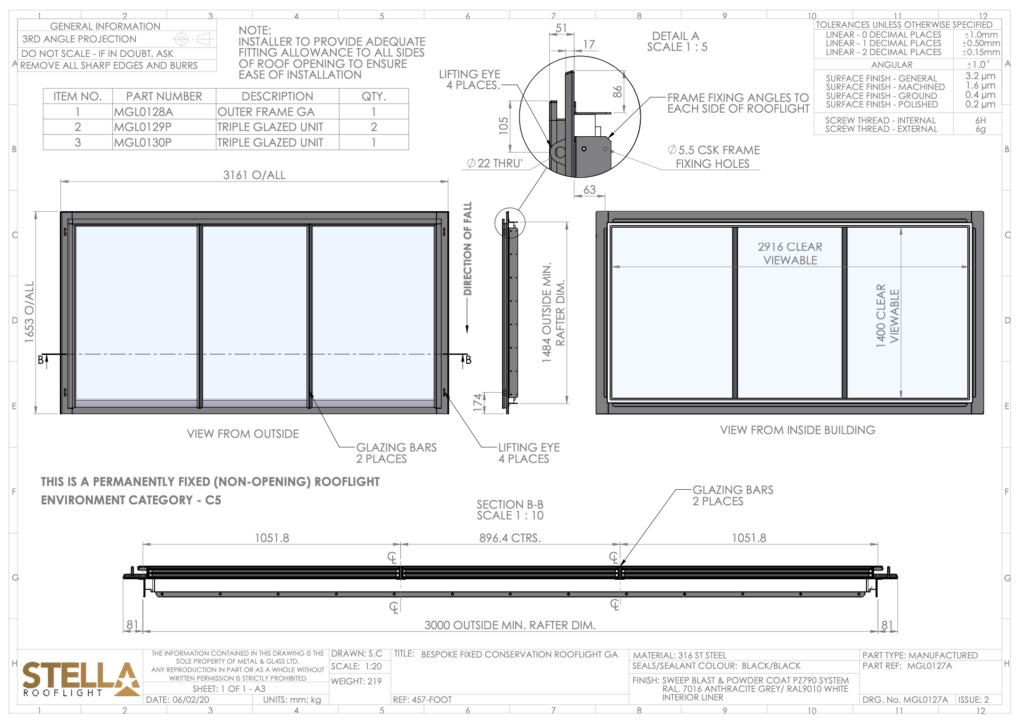 Understanding Your Conservation Rooflight Approval Drawing Stella Rooflights