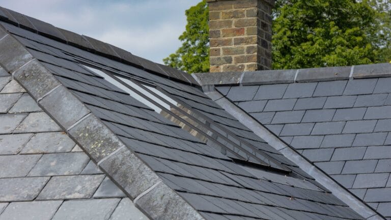 flush skylight in slate